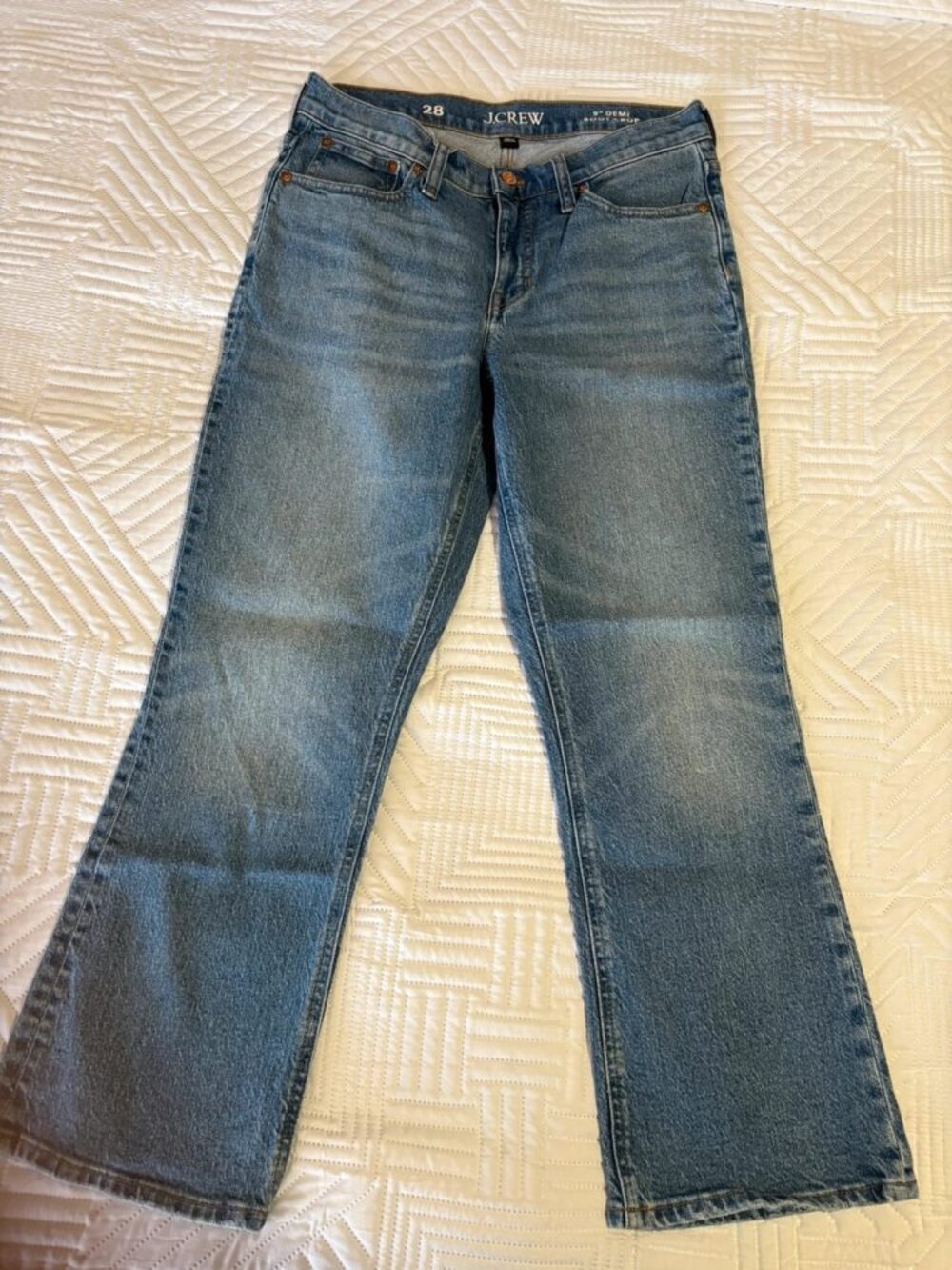 J Crew 9’’ Demi Boot Crop Size 28